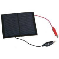 6 Volts 150mA 0.9 Watt Solar Panel with Alligator Clips